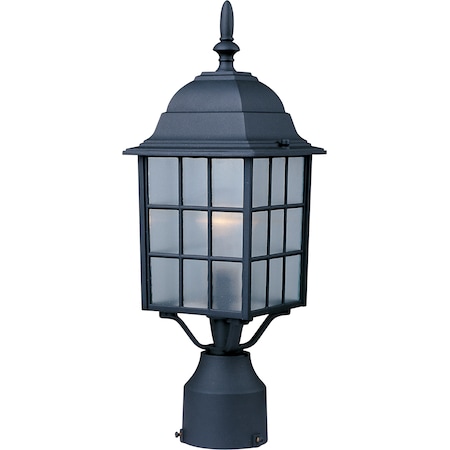 Maxim Lighting North Church 1-Light 6" Wide Black Outdoor Pole/Post Mount 1052BK
